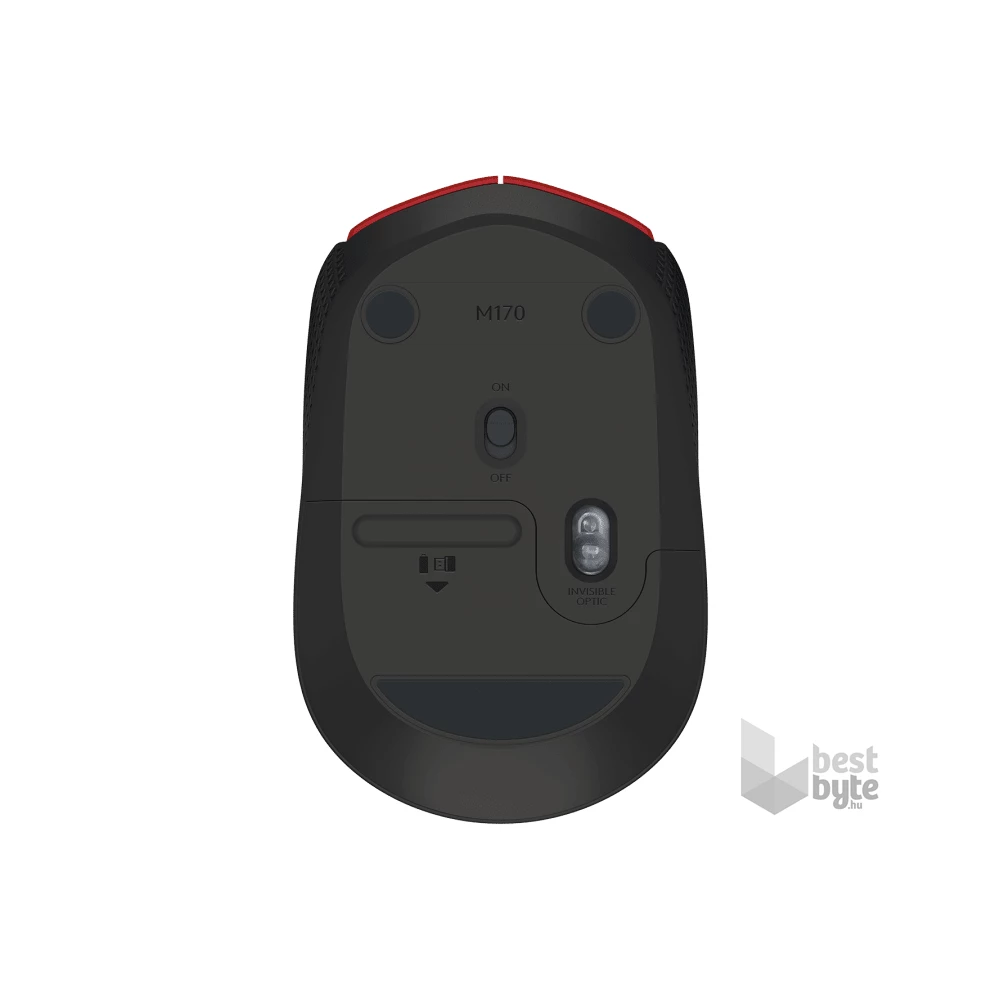 Logitech M171 vezeték nélküli piros notebook egér