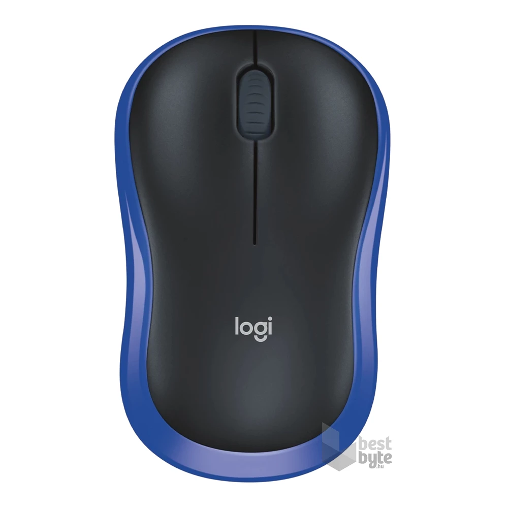Logitech M185 vezeték nélküli kék notebook egér