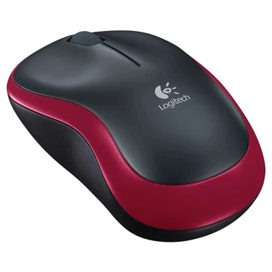 Logitech M185 vezeték nélküli piros notebook egér