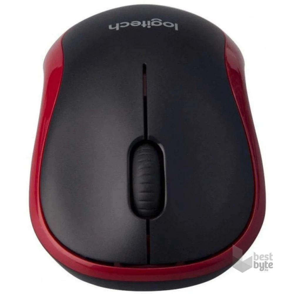 Logitech M185 vezeték nélküli piros notebook egér
