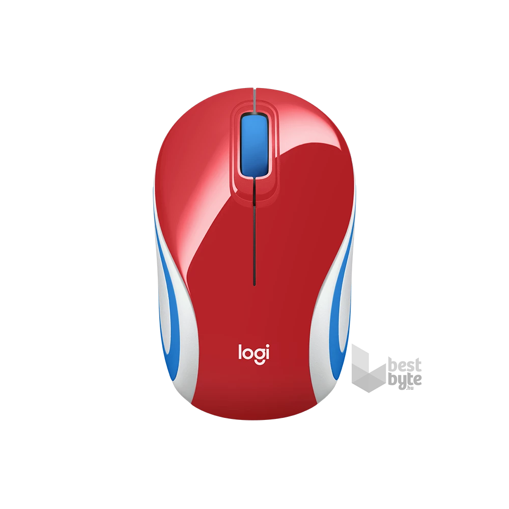 Logitech M187 vezeték nélküli piros notebook egér