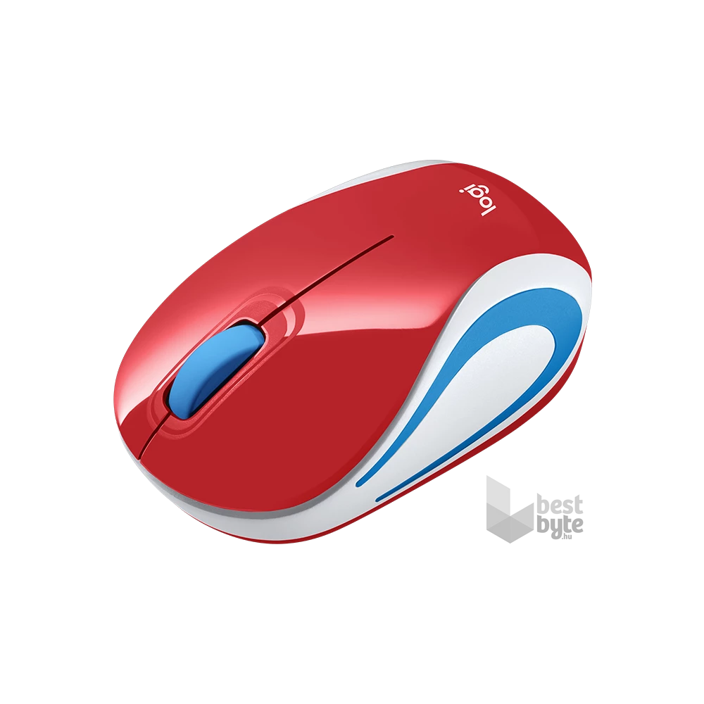 Logitech M187 vezeték nélküli piros notebook egér