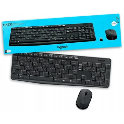 Logitech MK235 HUN fekete vezeték nélküli billentyűzet + egér