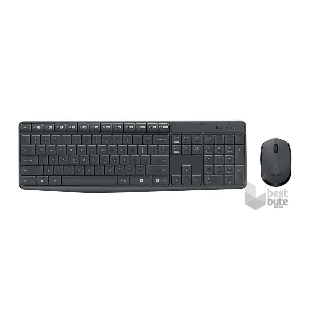 Logitech MK235 HUN fekete vezeték nélküli billentyűzet + egér