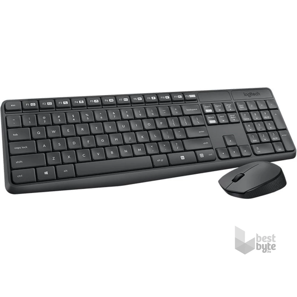 Logitech MK235 HUN fekete vezeték nélküli billentyűzet + egér