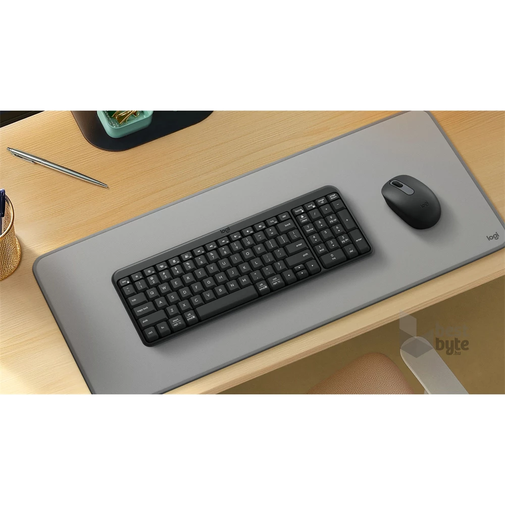 Logitech MK250 HUN grafitszürke vezeték nélküli billentyűzet + egér