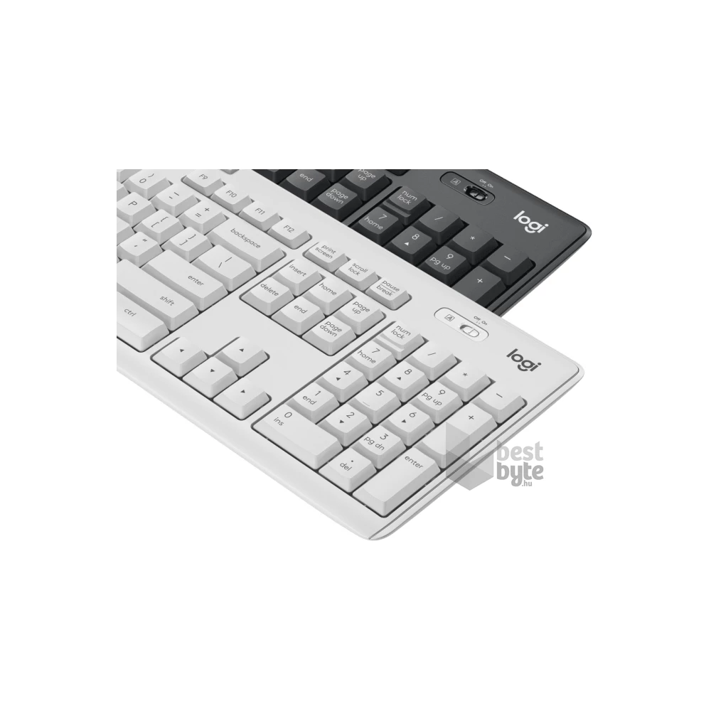 Logitech MK295 Silent HUN fehér vezeték nélküli billentyűzet + egér