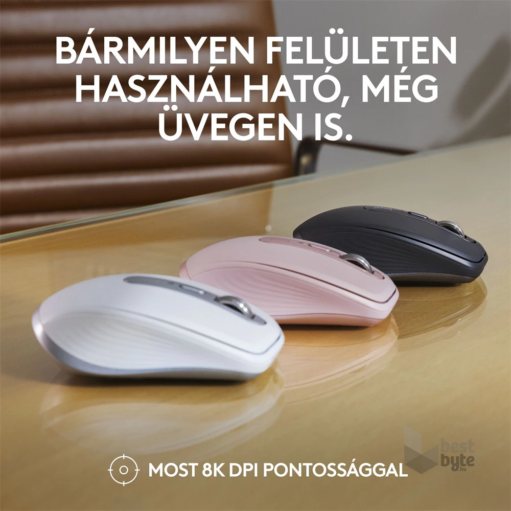 Logitech MX Anywhere 3S vezeték nélküli rózsaszín egér