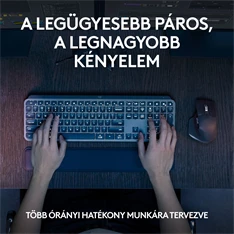 Logitech MX Keys S Plus US fekete billentyűzet