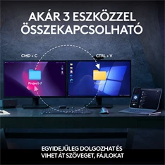 Logitech MX Keys S Plus US fekete billentyűzet