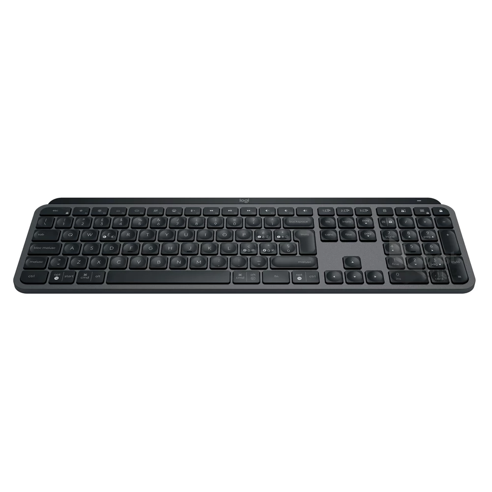 Logitech  MX Keys S lézergravírozott magyar kiosztású grafitszürke vezeték nélküli billentyűzet