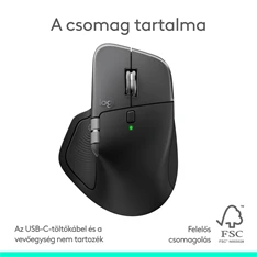 Logitech MX Master 4 for MAC vezeték nélküli fekete egér