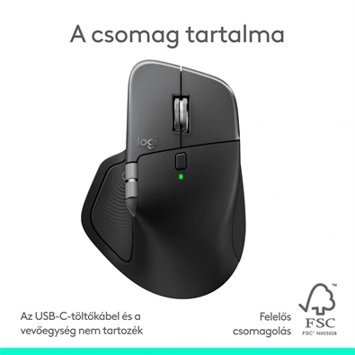 Logitech MX Master 4 for MAC vezeték nélküli fekete egér
