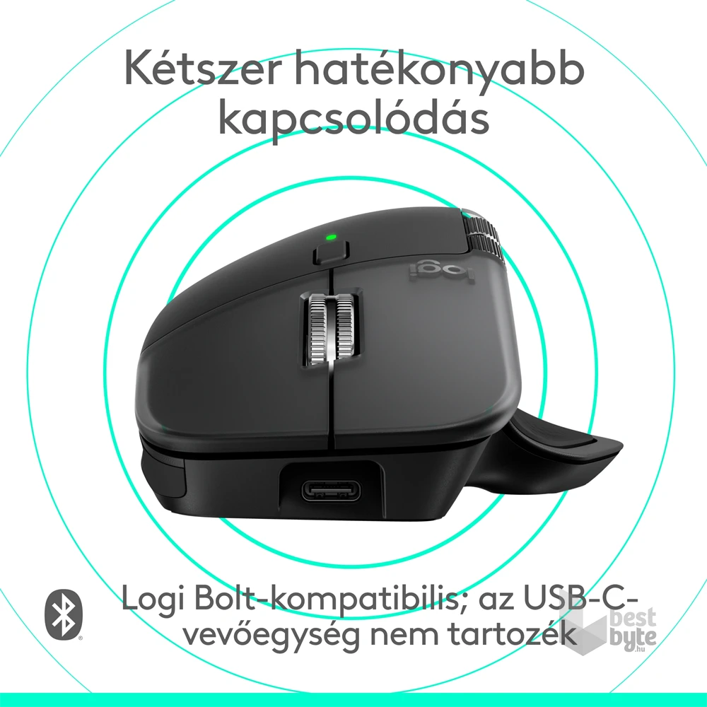 Logitech MX Master 4 for MAC vezeték nélküli fekete egér