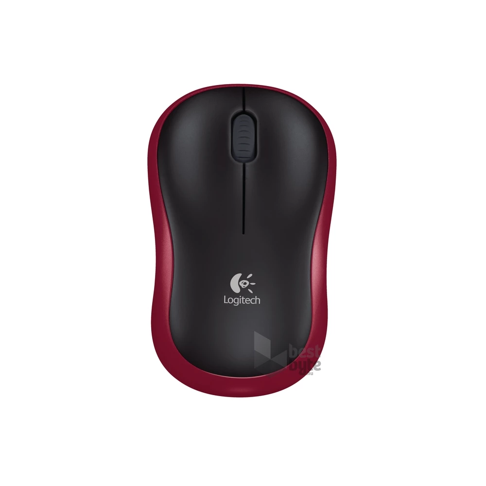 Logitech M185 vezeték nélküli piros notebook egér