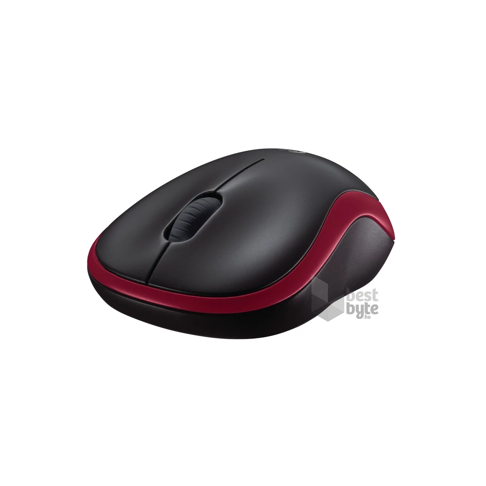 Logitech M185 vezeték nélküli piros notebook egér