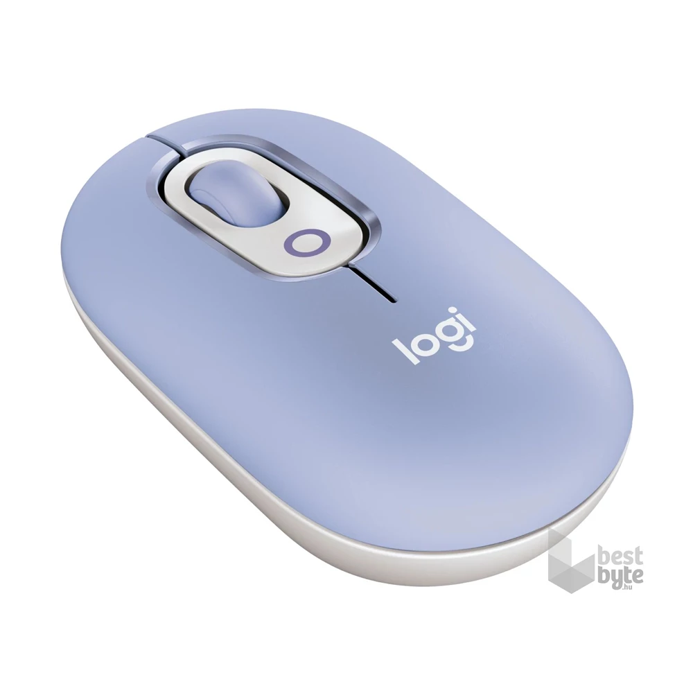 Logitech POP with emoji vezeték nélküli lila egér