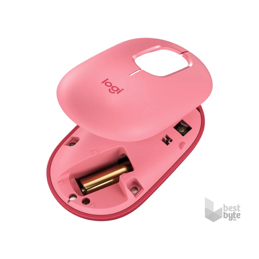 Logitech POP with emoji vezeték nélküli rózsaszín egér