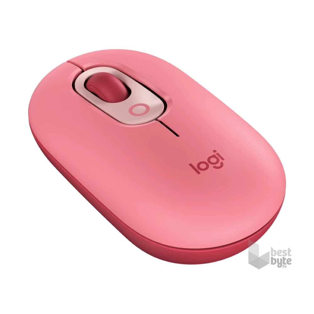 Logitech POP with emoji vezeték nélküli rózsaszín egér
