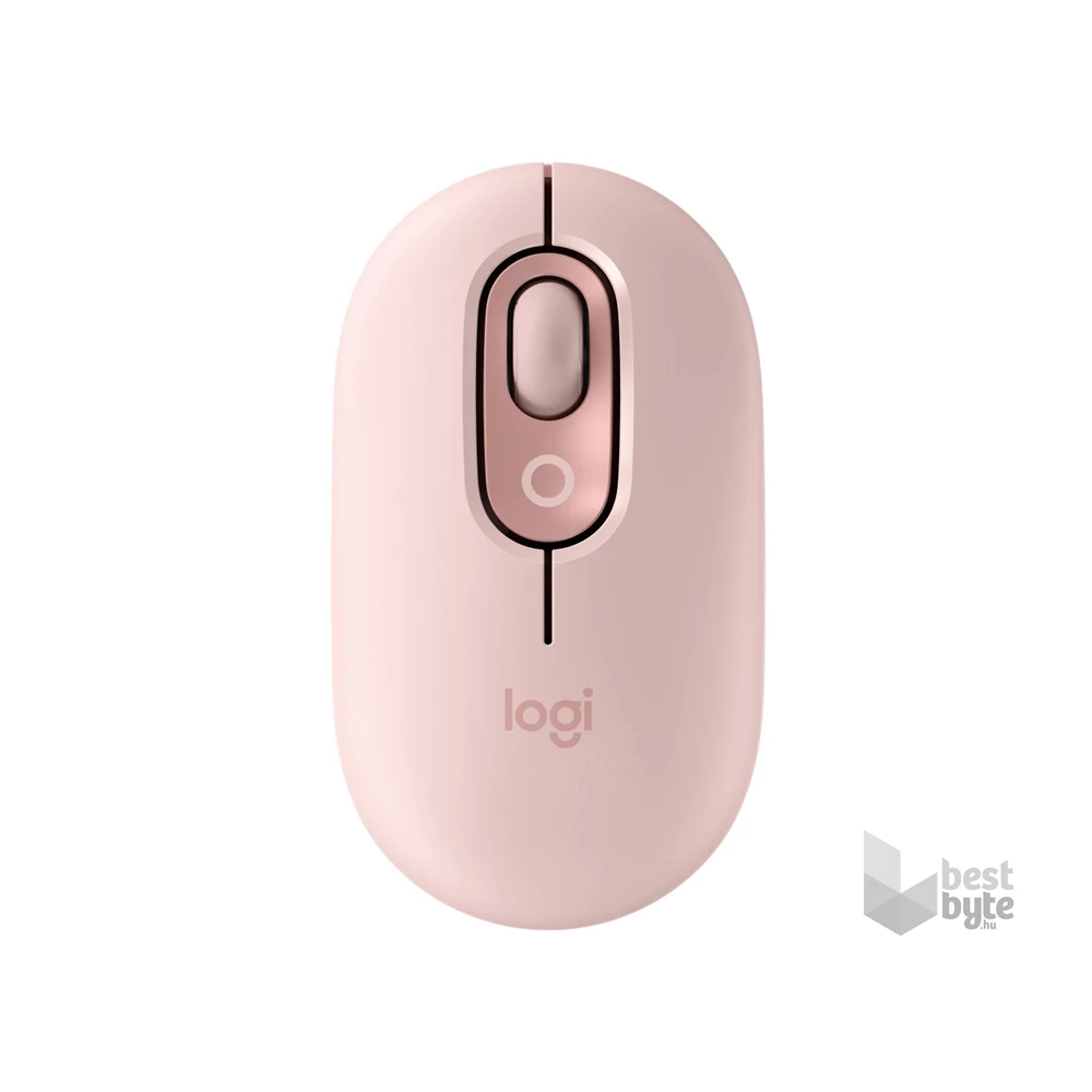 Logitech POP with emoji vezeték nélküli rózsaszín egér