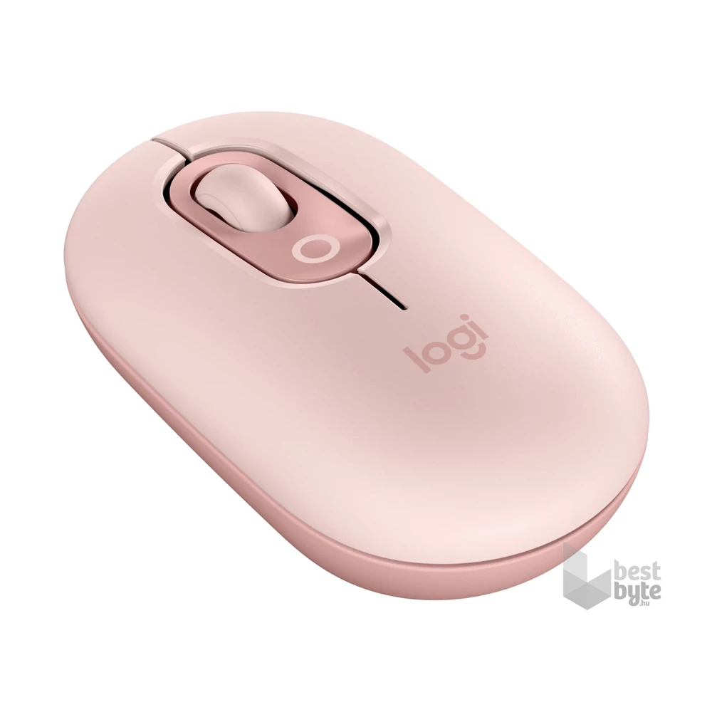Logitech POP with emoji vezeték nélküli rózsaszín egér