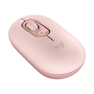 Logitech POP with emoji vezeték nélküli rózsaszín egér
