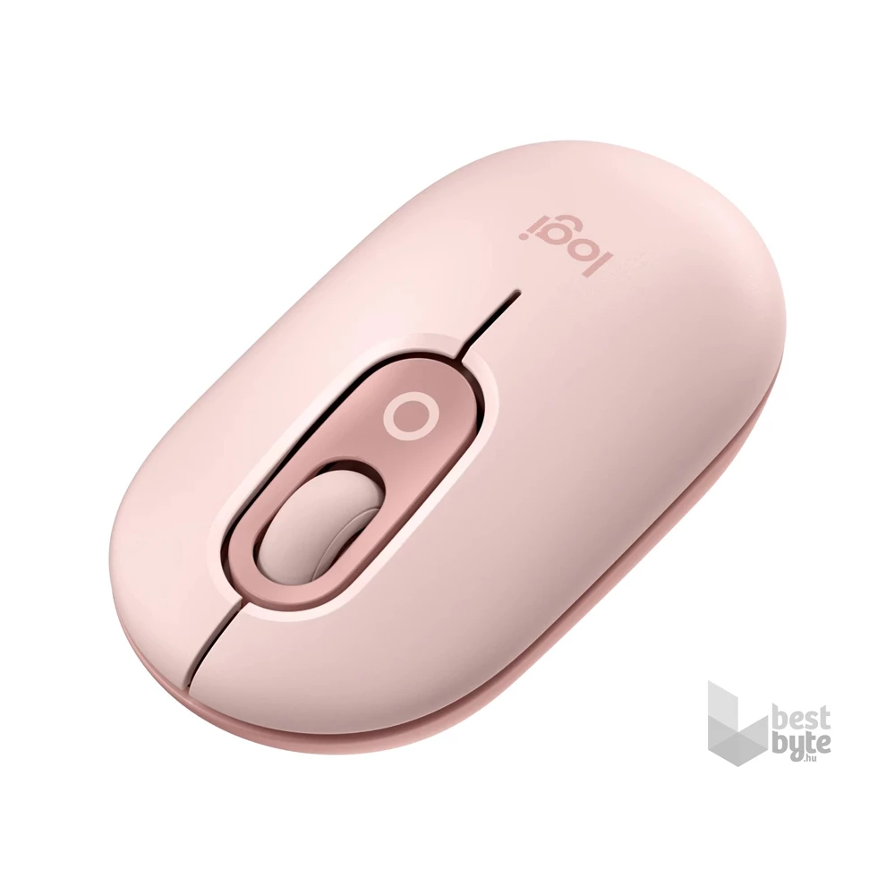 Logitech POP with emoji vezeték nélküli rózsaszín egér