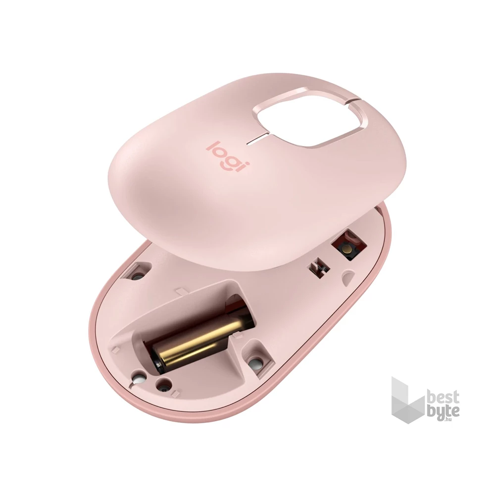 Logitech POP with emoji vezeték nélküli rózsaszín egér