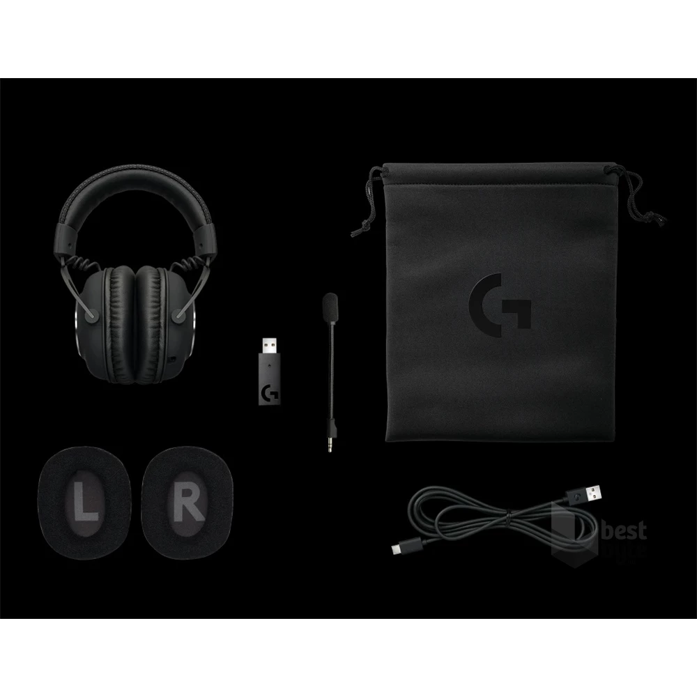 Logitech PRO X Lightspeed Wireless fekete gamer headset