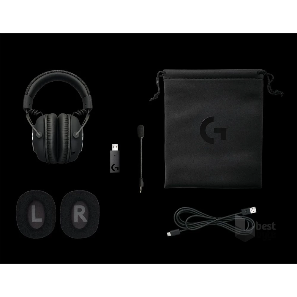 Logitech PRO X Lightspeed Wireless fekete gamer headset (Használt - B)