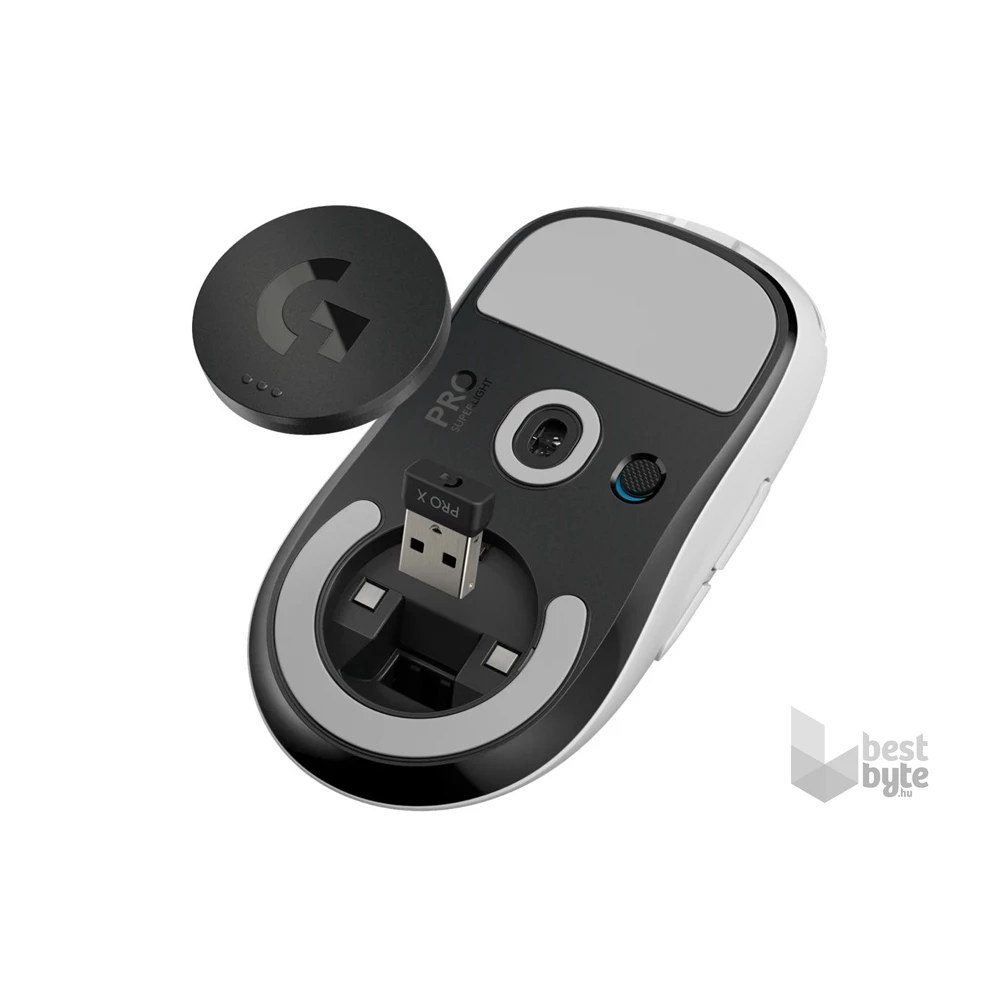 Logitech PRO X Superlight fehér vezeték nélküli egér