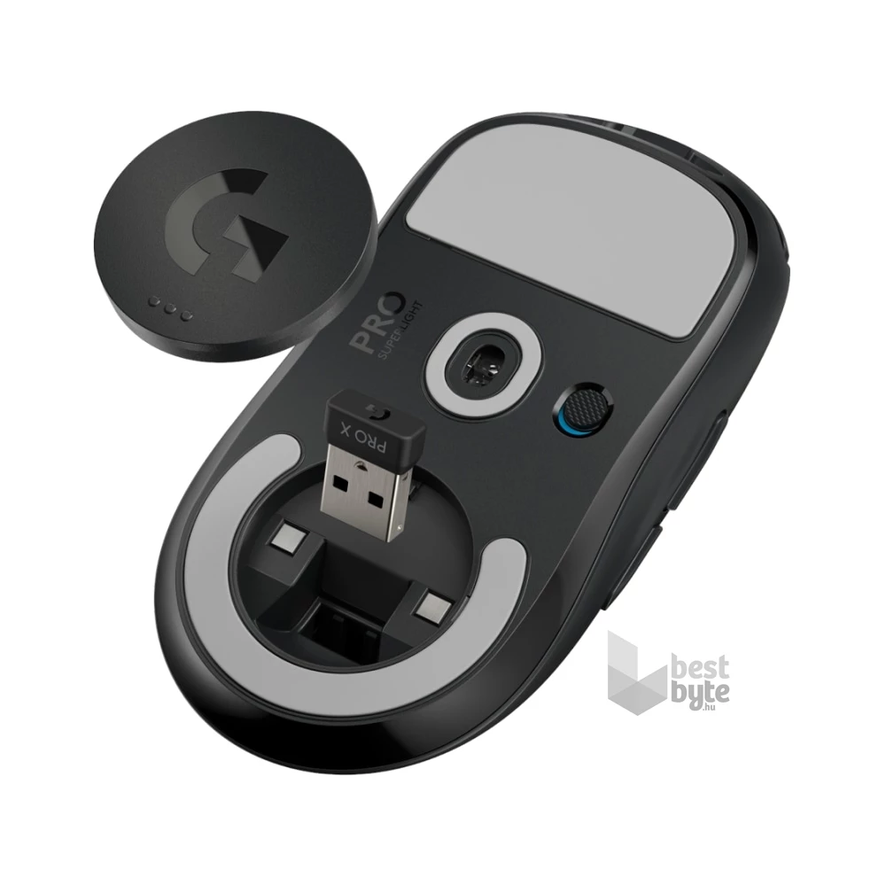 Logitech PRO X Superlight fekete vezeték nélküli egér