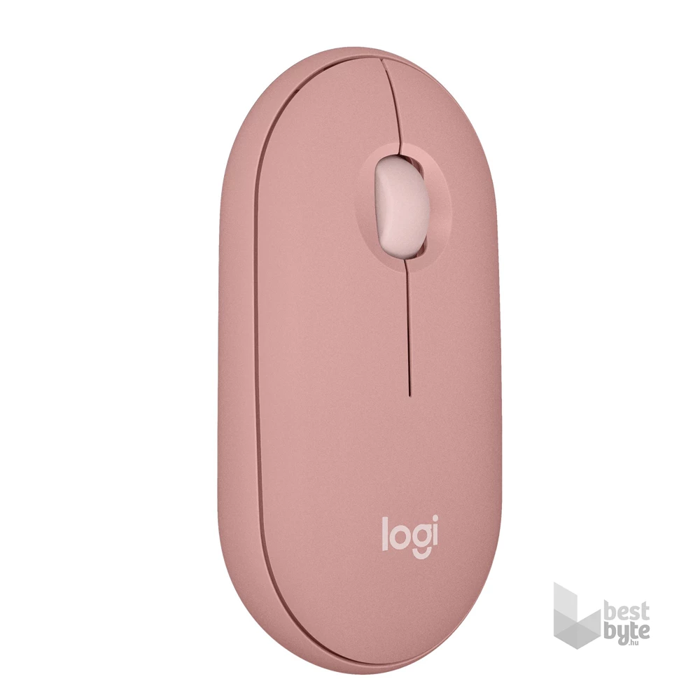 Logitech M350S Pebble Mouse 2 vezeték nélküli rózsaszín egér