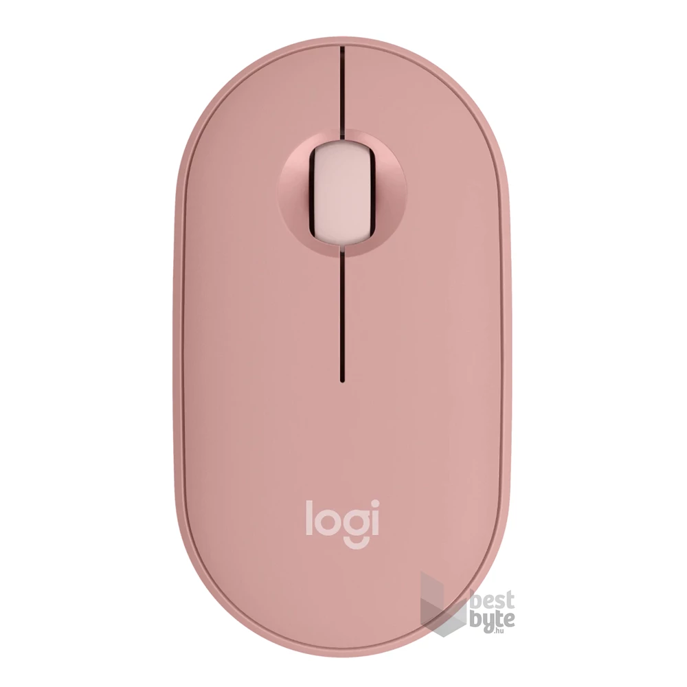 Logitech M350S Pebble Mouse 2 vezeték nélküli rózsaszín egér