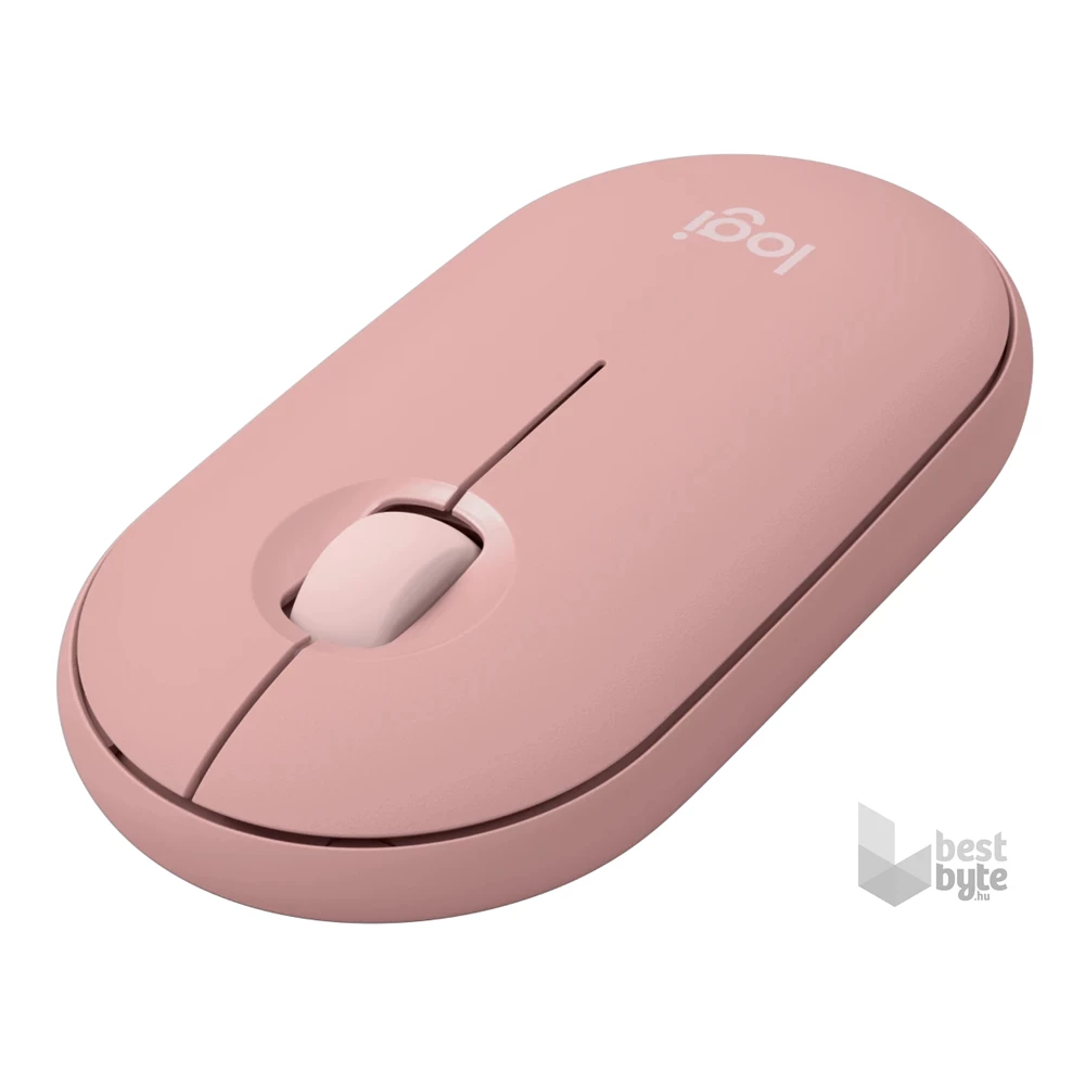 Logitech M350S Pebble Mouse 2 vezeték nélküli rózsaszín egér