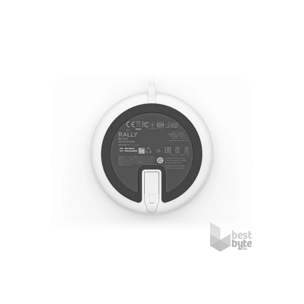 Logitech Rally Mic Pod fehér kiegészítő mikrofon