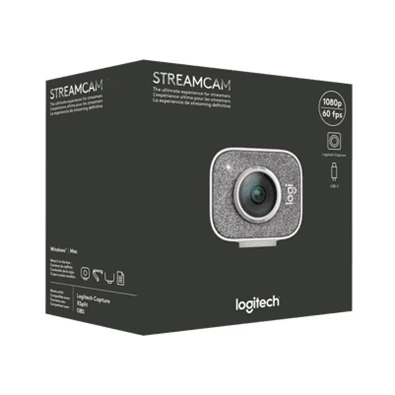 Logitech StreamCam 1080p mikrofonos grafitszürke webkamera