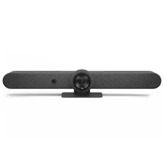 Logitech Rally Bar ConferenceCam rendszer (3840x2160 képpont, 90°-os látótér, mikrofon Ultra HD, fekete) webkamera