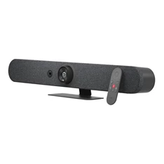 Logitech Rally Bar Mini (3840x2160 képpont, 90°-os látótér, mikrofon, Ultra HD) grafitszürke webkamera