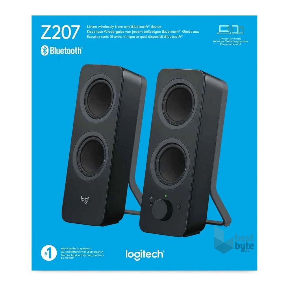 Logitech Z207  5W Bluetooth fekete hangszóró