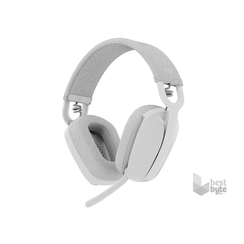 Logitech Zone Vibe 100 Bluetooth mikrofonos fehér fejhallgató