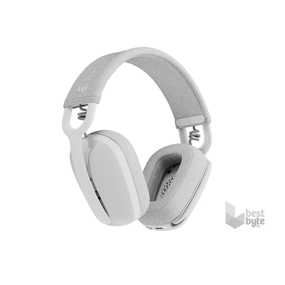 Logitech Zone Vibe 100 Bluetooth mikrofonos fehér fejhallgató