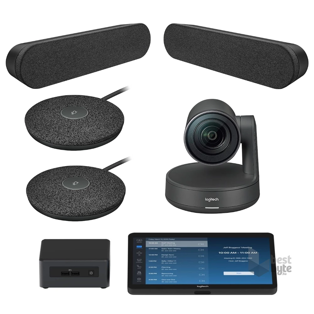 Logitech tárgyalótermi megoldások ZOOM Room Solution Large Room Solution EU