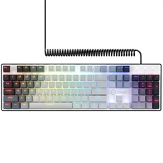 Lorgar Azar 514 RGB, fehér vezetékes mechanikus gamer billentyűzet