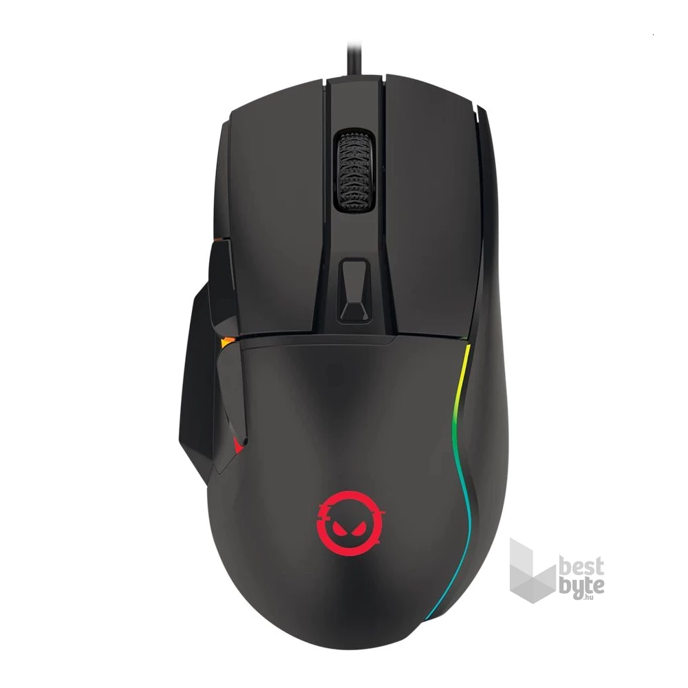 Lorgar Jetter 357 RGB fekete gamer egér