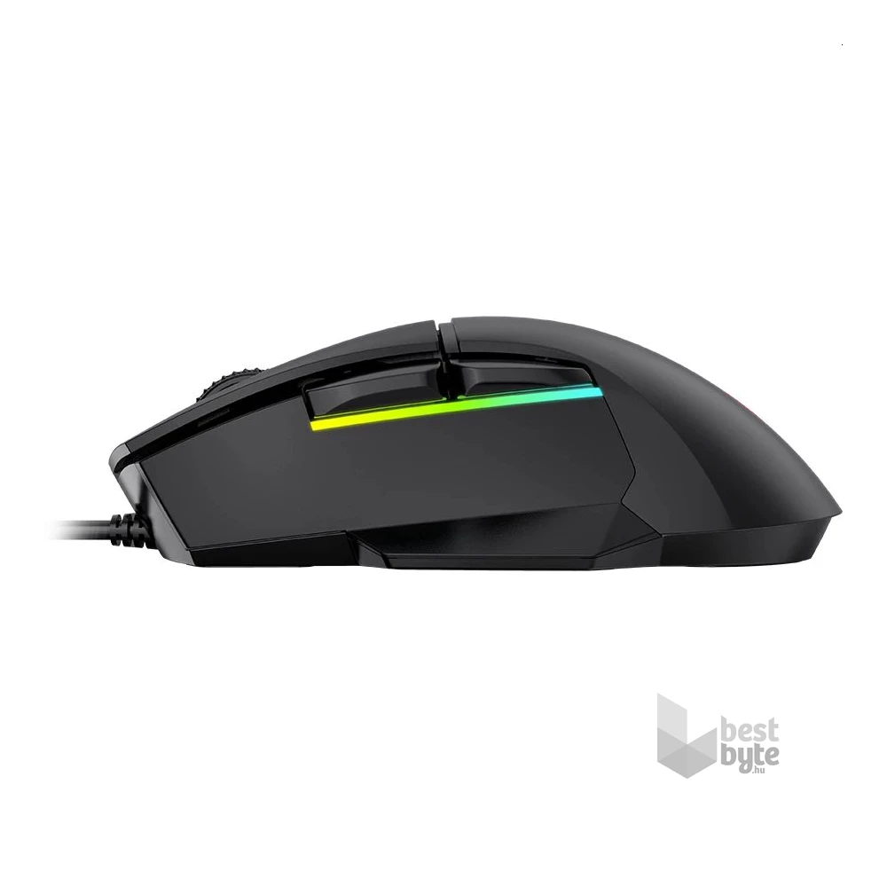 Lorgar Jetter 357 RGB fekete gamer egér