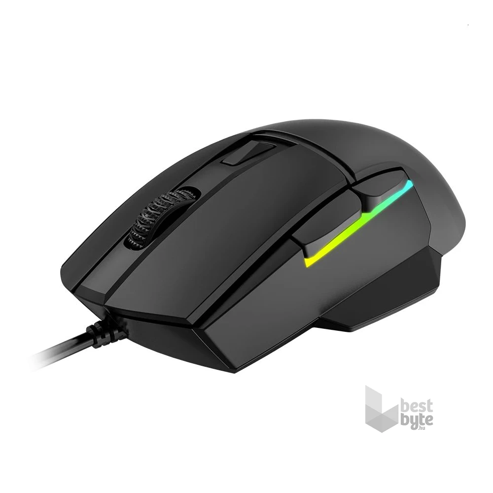 Lorgar Jetter 357 RGB fekete gamer egér