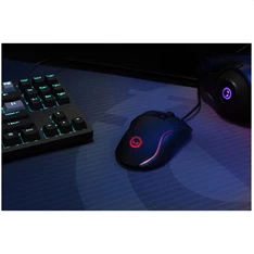 Lorgar Jetter 357 RGB fekete gamer egér