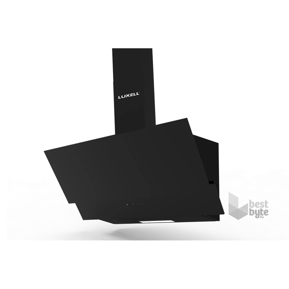 Luxell DA9-835 fekete, szabadonálló, döntött, méret:90 cm, zajszint:60 dB, páraelszívó