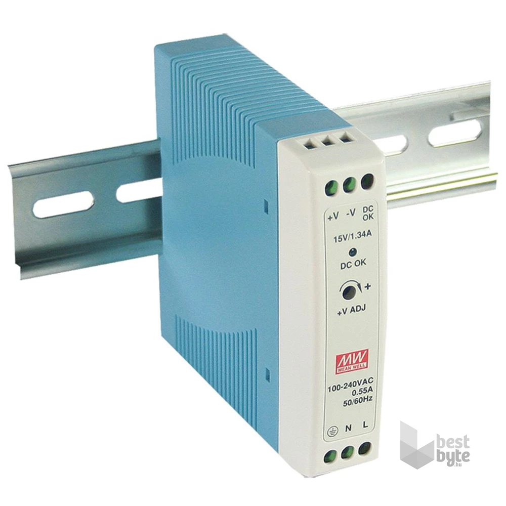 MEAN WELL MDR-20-5 5V 3A 15W DIN sínre szerelhető tápegység